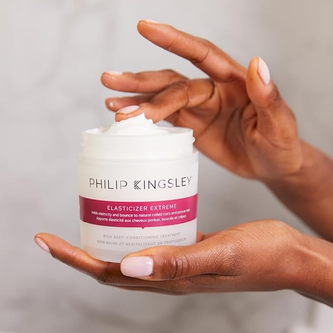 PHILIP KINGSLEY Elasticizer Extreme Deep-Conditioning Hair Mask Repair Treatment for Dry Curly Hair and Over-Processed or Damaged Hair Deeply Conditions, Adds Bounce and Shine, 5.07 oz-Velvo Beauty