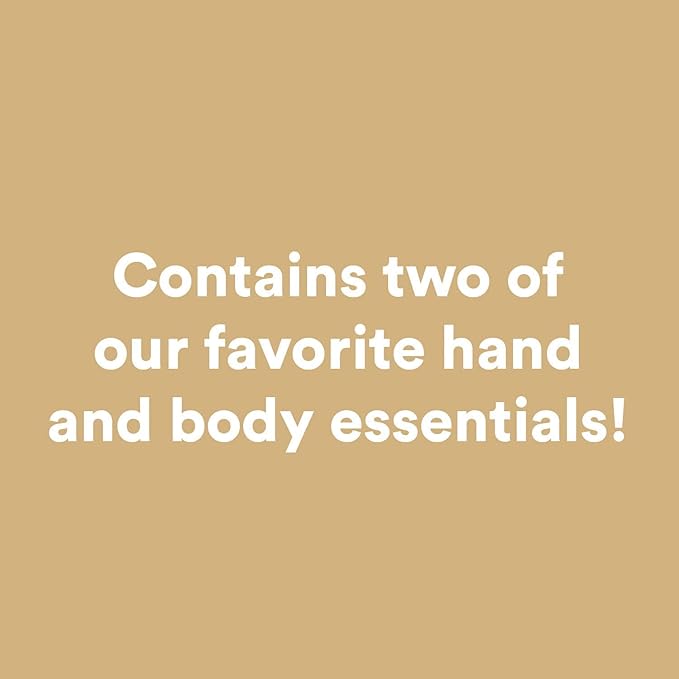 Camille Beckman Hand and Body Duet Set, Silky Body and Glycerine Hand Cream, Tuscan Honey-Velvo Beauty