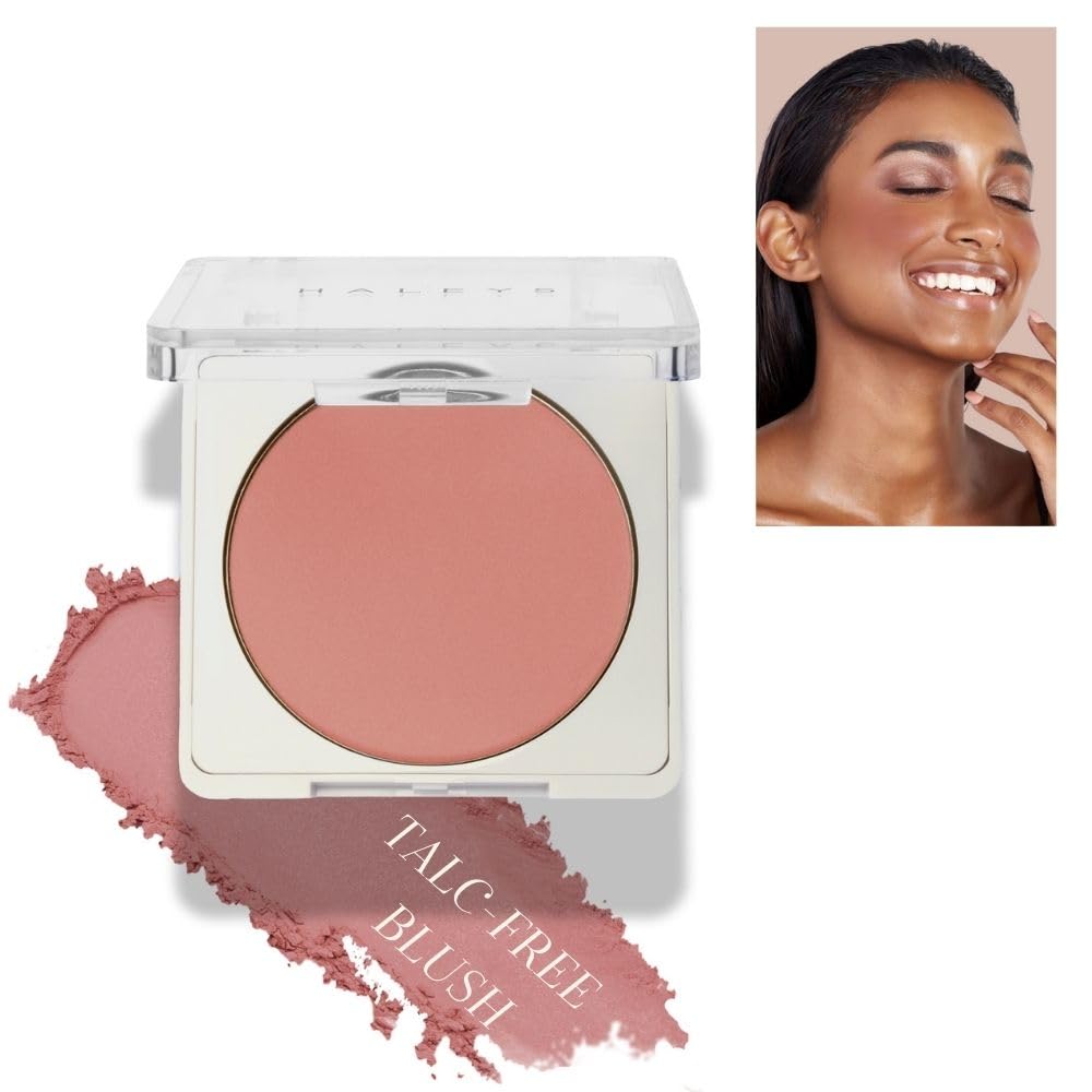 HALEYS Re-pop Smoothing Powder Blush (Love Bite) - Pigmented, Easy Blending, Longwear, Buildable, Talc-Free, V + CF-Velvo Beauty