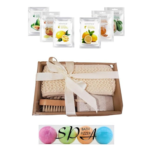 Body Care, Skin Care for Women, Bath Bombs, Hand Mask, Foot Mask, Loofah, Pumice Stone, Body Brush-Velvo Beauty
