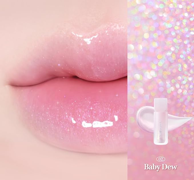 MILKTOUCH Dew Stain Sheer Lip Gloss (02 Baby Dew, 0.14 Fl Oz (Pack of 1))-Velvo Beauty