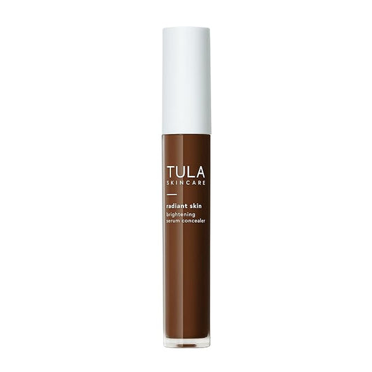 TULA Skin Care Radiant Skin Brightening Serum Concealer - Conceals Dark Circles & Discoloration, Longwearing & Crease-Resistant, Brightens the Appearance of Skin Over Time, Shade 185, 0.18 fl oz.-Velvo Beauty