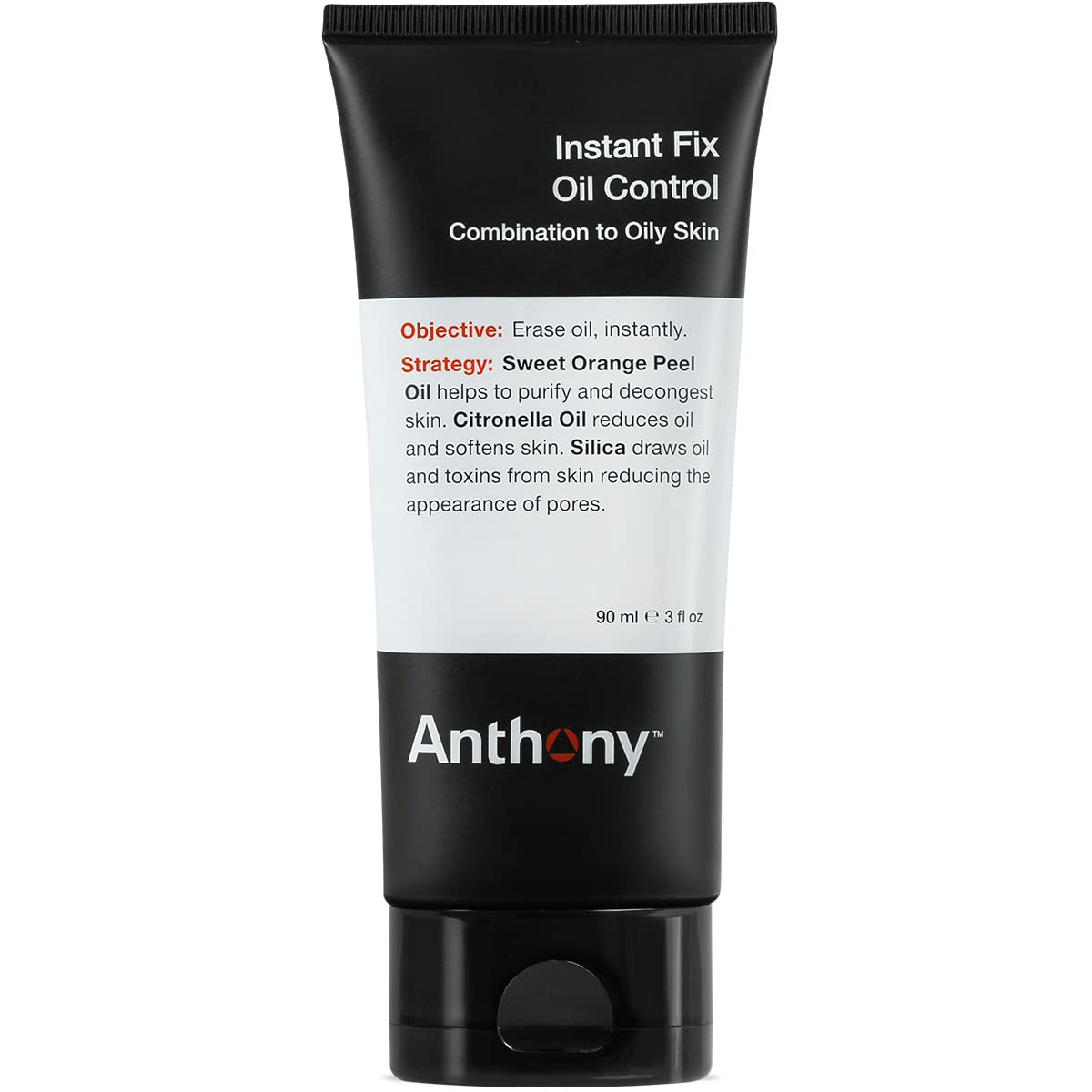Anthony Instant Fix Oil Control for Men – Mattifying Lotion for Oily Skin – Moisturizer and Pore Minimizer Instantly Eliminates Shine – 3 Fl Oz-Velvo Beauty