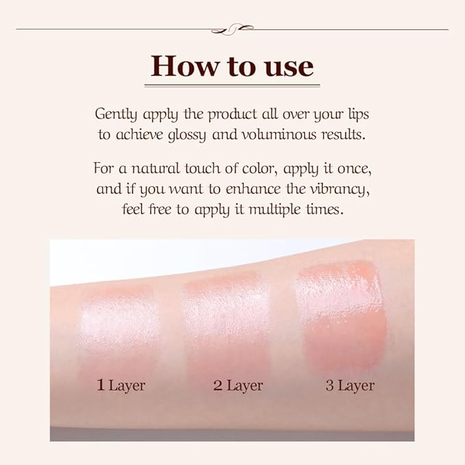 [CHALLANS de PARIS] Elegant Glosy Premium Lip Balm(Coral), Instinct Plumping Lip, Moisturizing Lip Care, Glossy and Smoother Lips, Lip Gloss(Coral)-Velvo Beauty