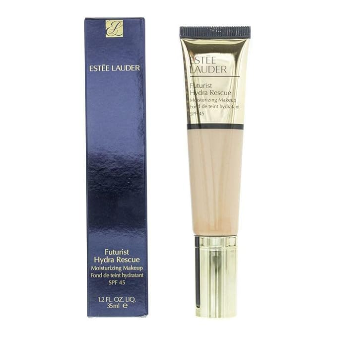 Estée Lauder Futurist Hydra Rescue Moisturizing Foundation SPF 45, 12 Hour Glow, 1.2 oz., 1W2 Sand-Velvo Beauty