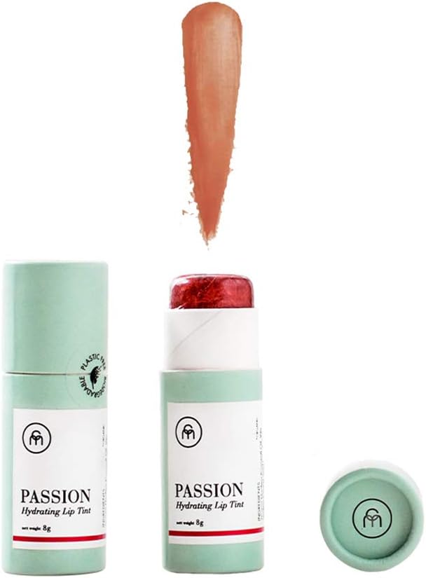 Coconut Matter Lip Balm – Handmade Vegan Coconut Lip Balm with Peach/Red Tint - Hydrating Lip Balm with Natural Coconut Oil, PASSION-Velvo Beauty