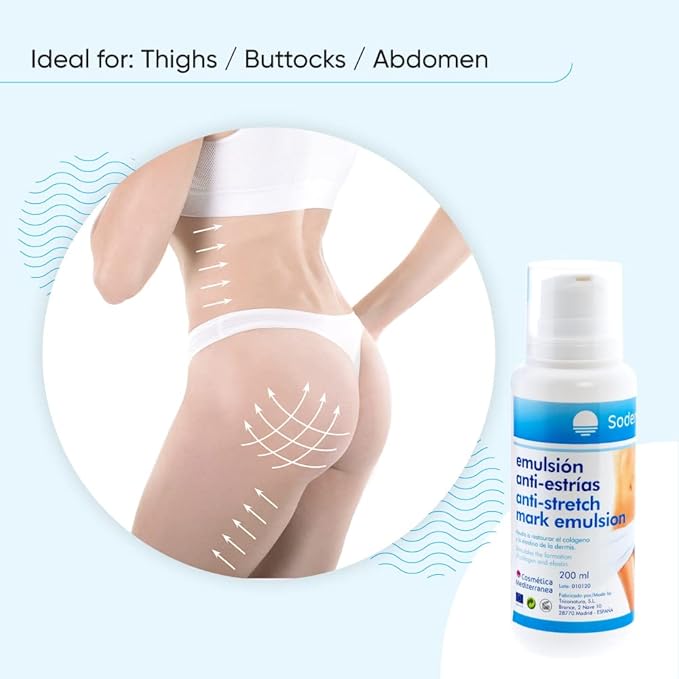 Anti-stretch mark cream ideal for pregnancy/Prevents and reduces the formation of stretch marks and scars/Regenerating postpartum anti-stretch mark gel with Rose Hip Hip oil-Velvo Beauty