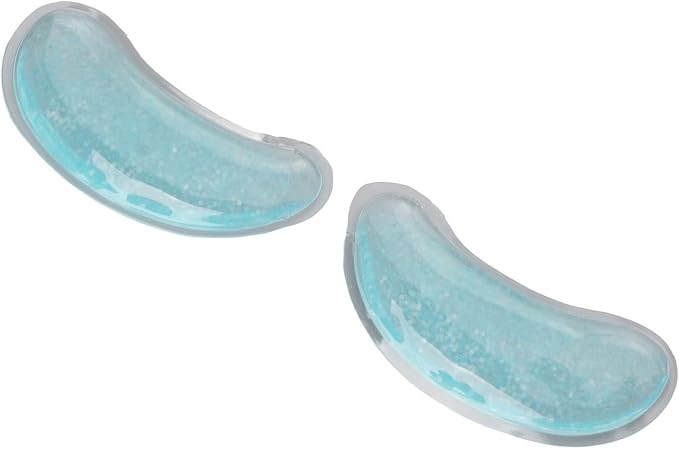 Asixxsix Gel Ice Pack, Reusable Cooling Eye Pads, Hot Cold Compress Leakage Proof Portable Soft and Skin Friendly Under Eye Patches for Dark Circles and Puffiness, Eye Relax-Velvo Beauty