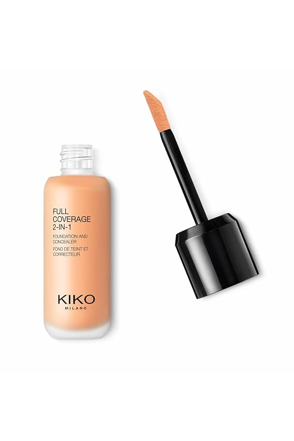 KIKO Milano Full Coverage 2-in-1 Foundation & Concealer 08 - Wb 40 | 2 In 1 Foundation And Concealer, Superior Coverage-Velvo Beauty