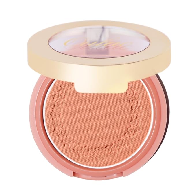 OULAC Blush Makeup Fair Skin| Highly Pigmented Powery Blush| Natural Matte Glow| Shape & Highlight Face| Cruelty-Free Blush with Rose Oil| 4.8g 16 Summer Time-Velvo Beauty