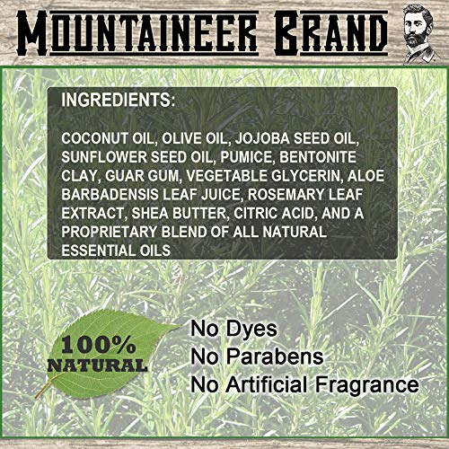 Mountaineer Brand Bald Head Care For Men | Exfoliate Head/Face Scrub | All Natural Exfoliating Scalp | Daily Grooming Head and Face Care Wash for Sensitive Skin | Refreshing Natural Scent 4oz-Velvo Beauty