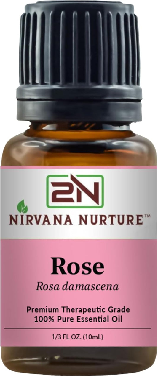 Rose Essential Oil 100% Pure Premium Therapeutic Grade, Undiluted - Aromatherapy Diffuser for Calm and Relaxation, Skin Care, Hair Care-Velvo Beauty