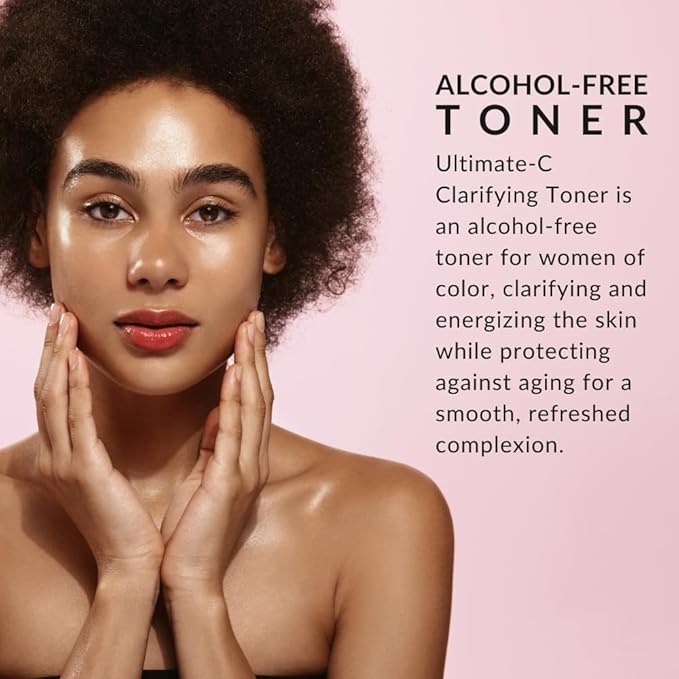 Ultimate-C Clarifying Toner by Flori Roberts, Facial Toner for Women of Color or Deeper Skin Tones, Protects Against Signs of Aging, Refreshing, Hydrating, Calming, Alcohol-Free-Velvo Beauty