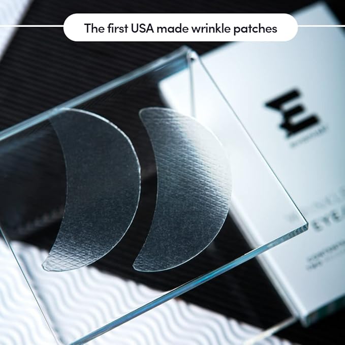 Wrinkle Repair Eyes and Smile - Hydrating Under Eye Patches for Puffy Eyes and Fine Lines - Reusable Silicone Gel Masks - Anti-Wrinkle Treatment, USA Made (2 Count)-Velvo Beauty