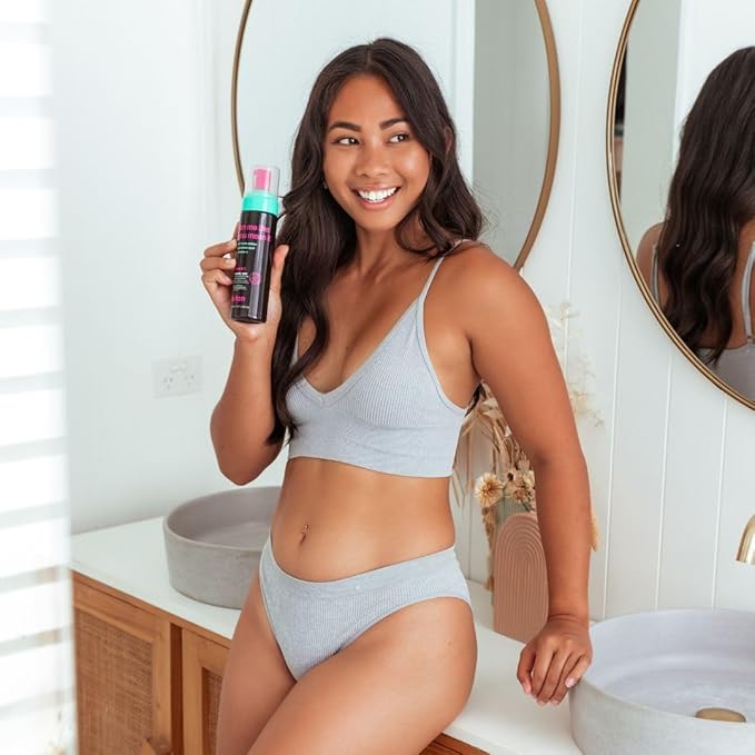 b.tan Dark Self Tanner Mousse | Tan Me Like You Mean It - Dark, 1 Hour Express Sunless Tanner Foam, Bronzing Glow, No Fake Tan Smell, Face & Body, Vegan, Cruelty & Paraben Free, 6.7 Fl Oz-Velvo Beauty
