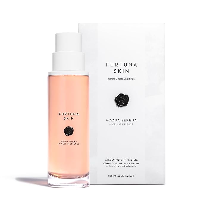 Furtuna Skin Micellar Cleansing Essence Water - Dual-Use Cleanser & Toner, Nutrient-Rich, pH Balanced, Organic Botanicals, Dermatologist Approved-Velvo Beauty