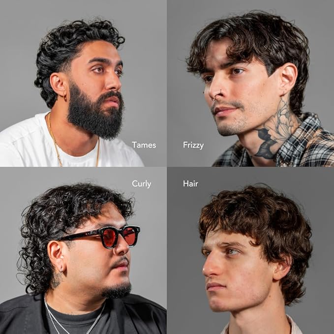 BluMaan Hydrating Hair Oil - Designed for Dry, Frizzy, Straight, or Curly Hair - 100% Natural Men's Hair Strengthening Oil - 60 ml / 2.0 oz-Velvo Beauty