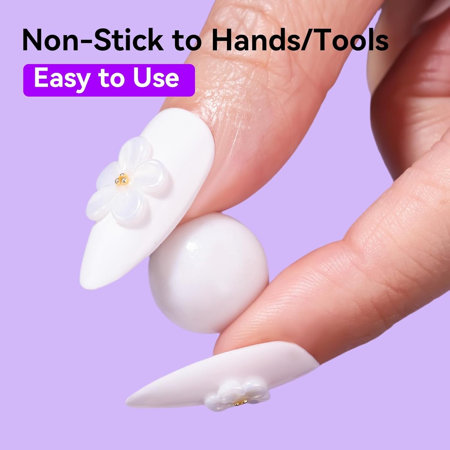 Makartt 3D Gel Nail Art: 4-in-1 Solid Builder Nail Gel White Non-sticky Hands for Extension, 15ML UV Glue for Acrylic Tips, 3D Nails Gels Sculpture Gels for Nails Art Salon Home DIY 2PCS 15ml-Velvo Beauty