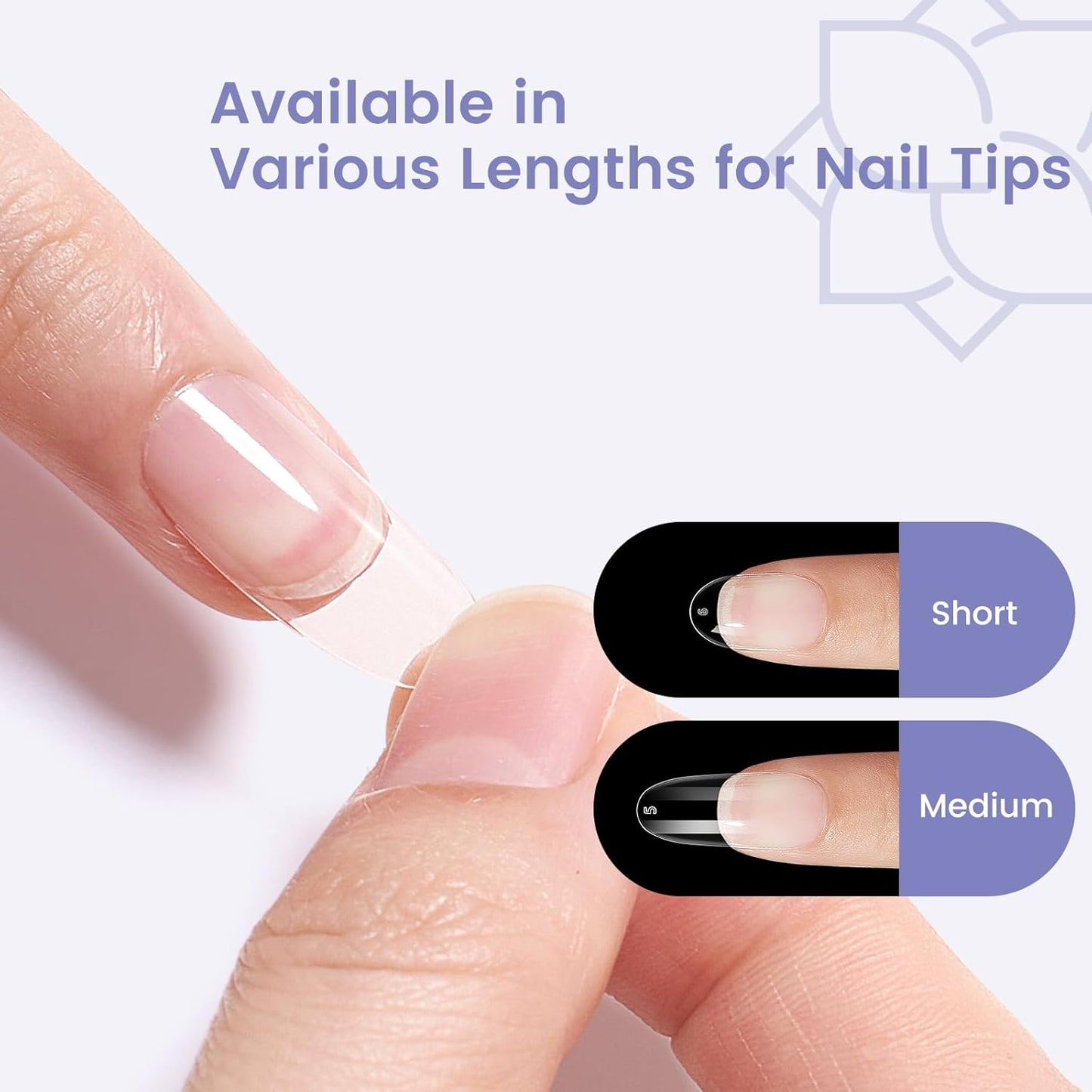 Short Oval Round Nail Tips, 240PCS Soft Gel Pre-shaped Half Matte Short Round Gel Nail Tips, 12 Sizes Full Cover Acrylic Press on Fake Nails for Nail Extension Art DIY Nail Salon-Velvo Beauty