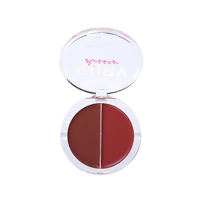Ruby Kisses Duo Cream Blush, Smooth, Natural-Looking, Long-Lasting Face Makeup Blush for Cheeks, Lips, and Eyes, Buildable and Blendable, Infused with Green Tea, Aloe Vera Extract, and Hyaluronic Acid-Velvo Beauty