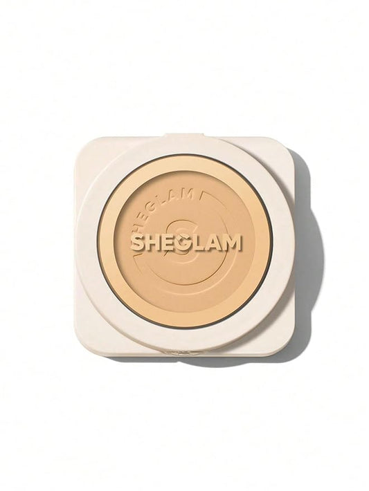 SHEGLAM SKin-Focus Full Coverage Powder Foundation Oil-Control Lightweight Face Pressed Powder Makeup-Fair-Velvo Beauty