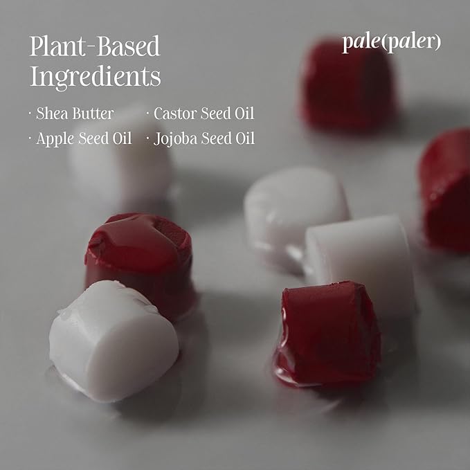 Nourishing Vegan Lip Balm, Unscented Lip Balm with Shea Butter and Plant-Based Oil, Non-Sticky Lip Balm with a Melting Texture, 0.13 oz. (#Pale (Clear))-Velvo Beauty