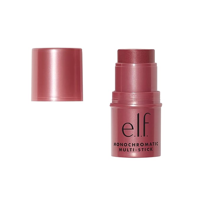 e.l.f. Monochromatic Multi Stick, Luxuriously Creamy & Blendable Color, For Eyes, Lips & Cheeks, Luminous Berry, 0.155 Oz (4.4g)-Velvo Beauty
