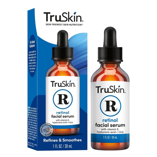 TruSkin Retinol Serum for Face – Gentle Anti-Aging Serum with Retinol, Hyaluronic Acid, and Vitamin E for a More Youthful Feel – Skin Care Made to Improve Look of Fine Lines, Wrinkles, 1 fl oz-Velvo Beauty
