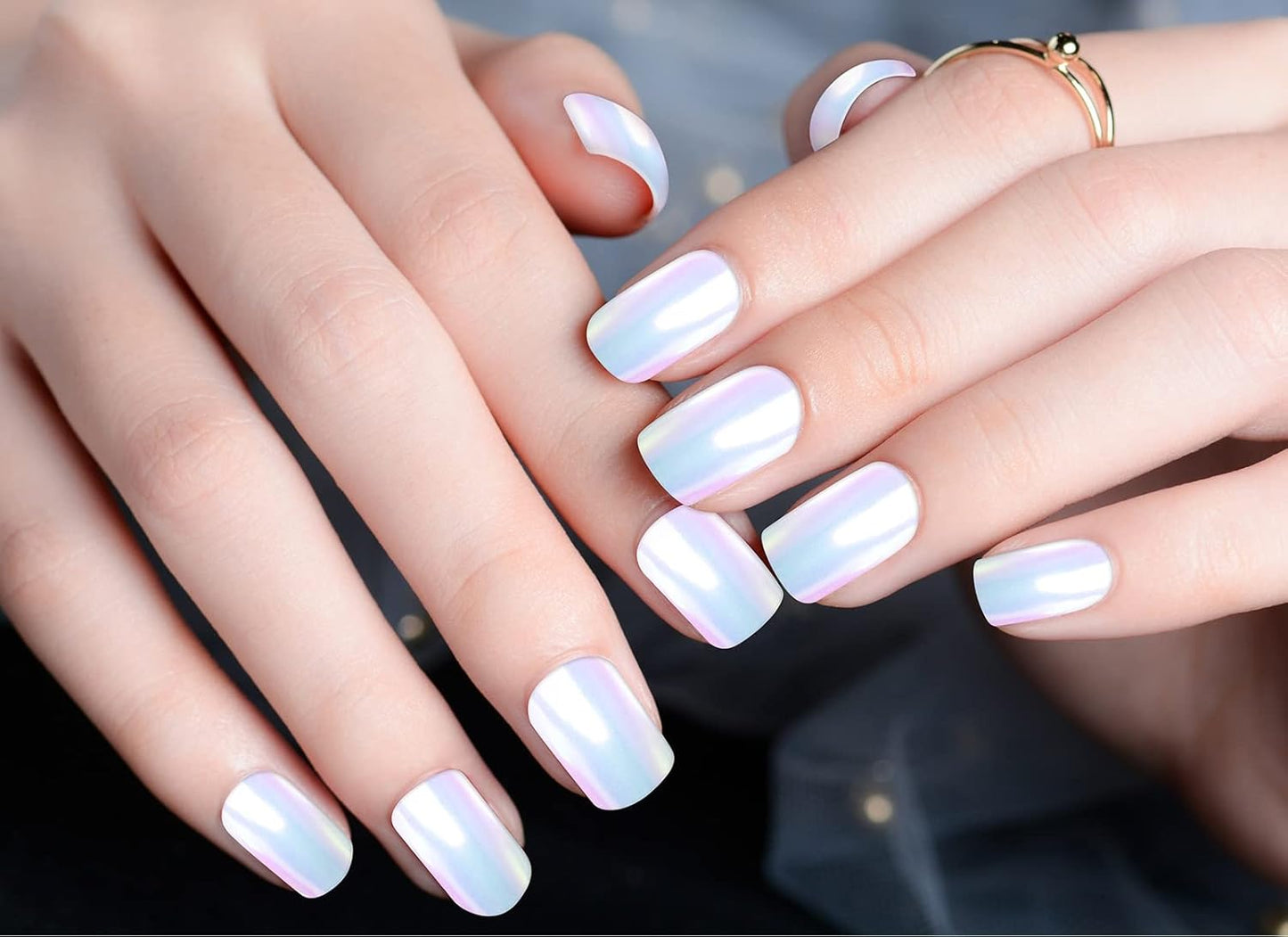 Artdone Chrome Nail Powder,Unicorn Mermaid Aurora Nail Powder,Iridescent Chameleon Effect Nail Color Metallic Mirror Chrome Powder Kit for Nail Art Gel Polish kit…-Velvo Beauty