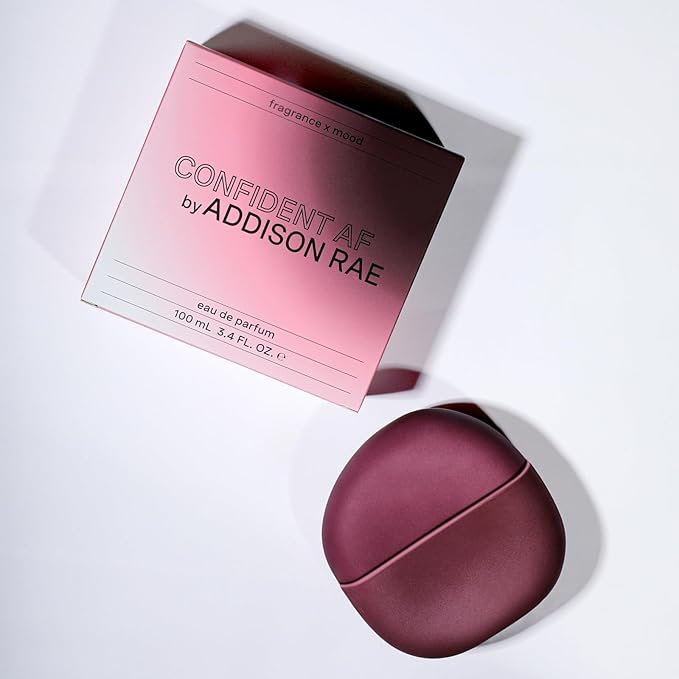 Addison Rae Fragrance Confident - Luxury Perfume for Women -Fruity Floral Scent - Eau De Parfum -Notes of Vanilla, Strawberry, Jasmine -Long Lasting Vegan Travel Cologne- Gift for Her-3.4oz EDP Spray-Velvo Beauty