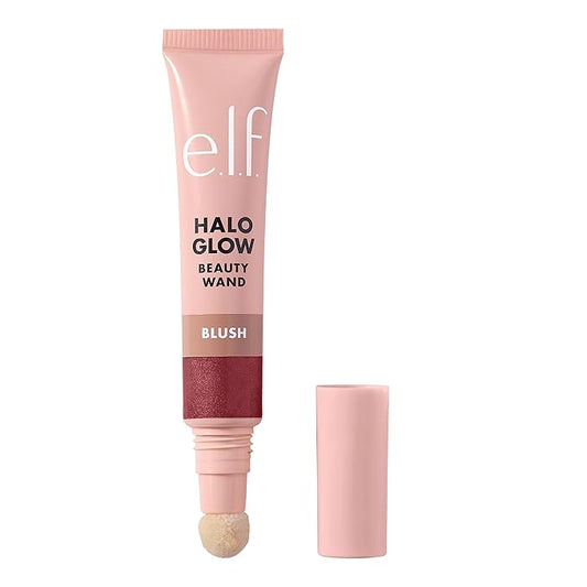 e.l.f. Halo Glow Blush Beauty Wand, Liquid Blush Wand For Radiant, Flushed Cheeks, Infused With Squalane, Vegan & Cruelty-free, Berry Radiant-Velvo Beauty