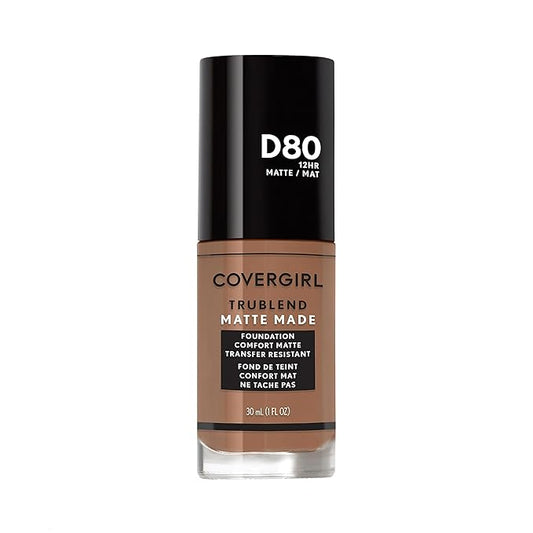 COVERGIRL TruBlend Matte Made Liquid Foundation, Soft Sable, 1 Fl Oz (Pack of 1)-Velvo Beauty