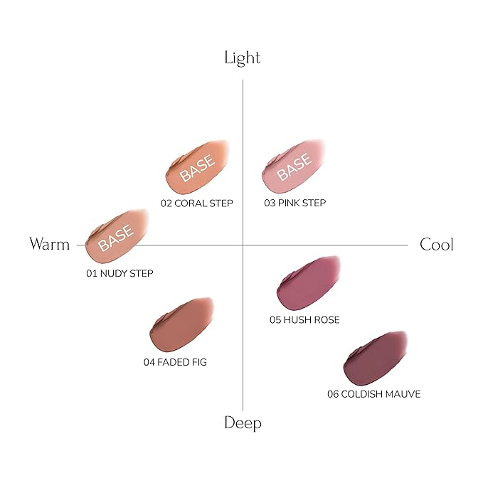 Tie Up Cover Tint - Waterproof & Long Lasting Lip Stain for Women - Korean Base Nude Tint Stick - Kbeauty Matte Gloss - Mood Color Changing (06 COLDISH MAUVE, 0.2 Fl oz)-Velvo Beauty