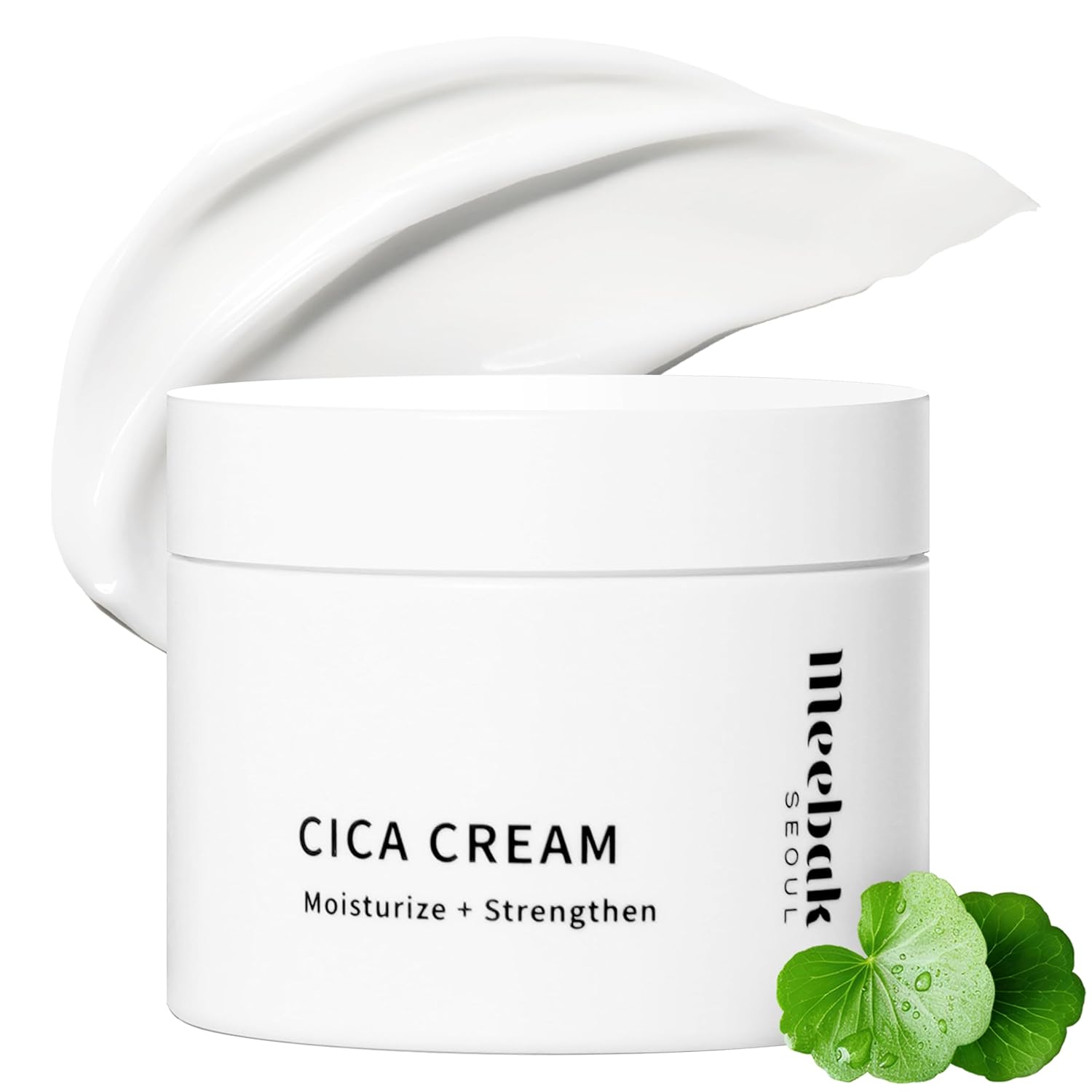 Meebak Cica Cream | Daily Repair Moisturizer with Niacinamide, Ceramide, & Retinol | Deep Hydration & Soothing | Locks in Moisture | Suitable for Sensitive Skin-Velvo Beauty