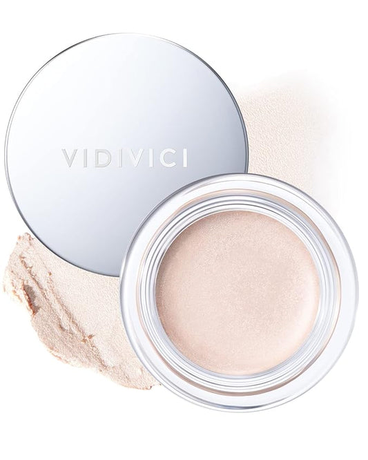 VIDIVICI Millennial Glow Cream Illumination - Creamy Light Face Luminizer Highlighter for Dewy, Glow Makeup - Ultra Fine and Light Reflecting Particles, 0.21oz.-Velvo Beauty