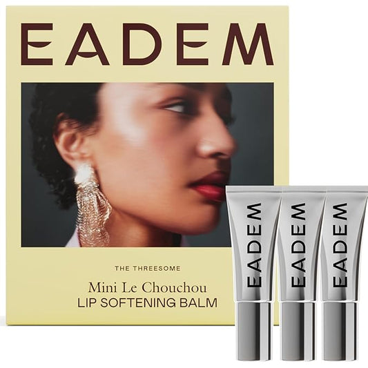 EADEM The Threesome: Three Mini Le Chouchou Lip Softening Balms, Lip Gloss for Women, Lip Plumper & Lip Mask, Overnight Hydrating & Moisturizing Luxury Lip Balm-Velvo Beauty