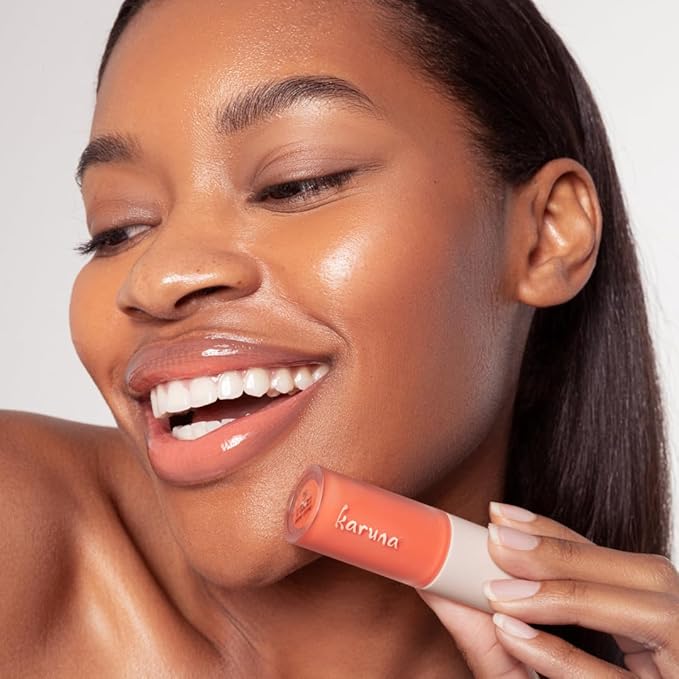 Karuna Skin - Tinted Lip Oil, Soothing & Moisturizing Lip Products with Peptides, Antioxidants, Hydrating Flattering Vegan Lip Tint, Pause, 4.8 mL/0.16 fl. oz-Velvo Beauty