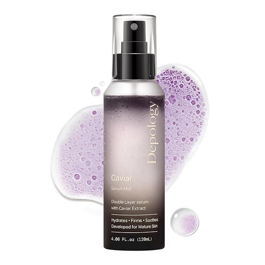 depology Glowing Spray Serum, Hydrating & Firming Facial Mist, Radiance Skin, Smooths Fine Lines and Wrinkles, Face Mist with Hyaluronic Acid & Collagen, Facial Spray for All Skin Types, 4.06 Fl Oz.-Velvo Beauty
