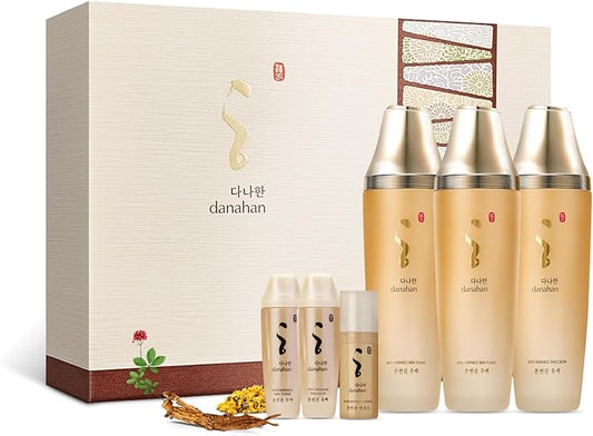 Bon Yoen Jin Skin Care 2pcs Special Set Toner 5.4 fl oz(160ml) x 2ea, Emulsion 5.4 fl oz(160ml) | Anti-Wrinkle, Moisturizing, Hydrating, Soothing, Korean Skin Care, Korean Skin Care Set-Velvo Beauty