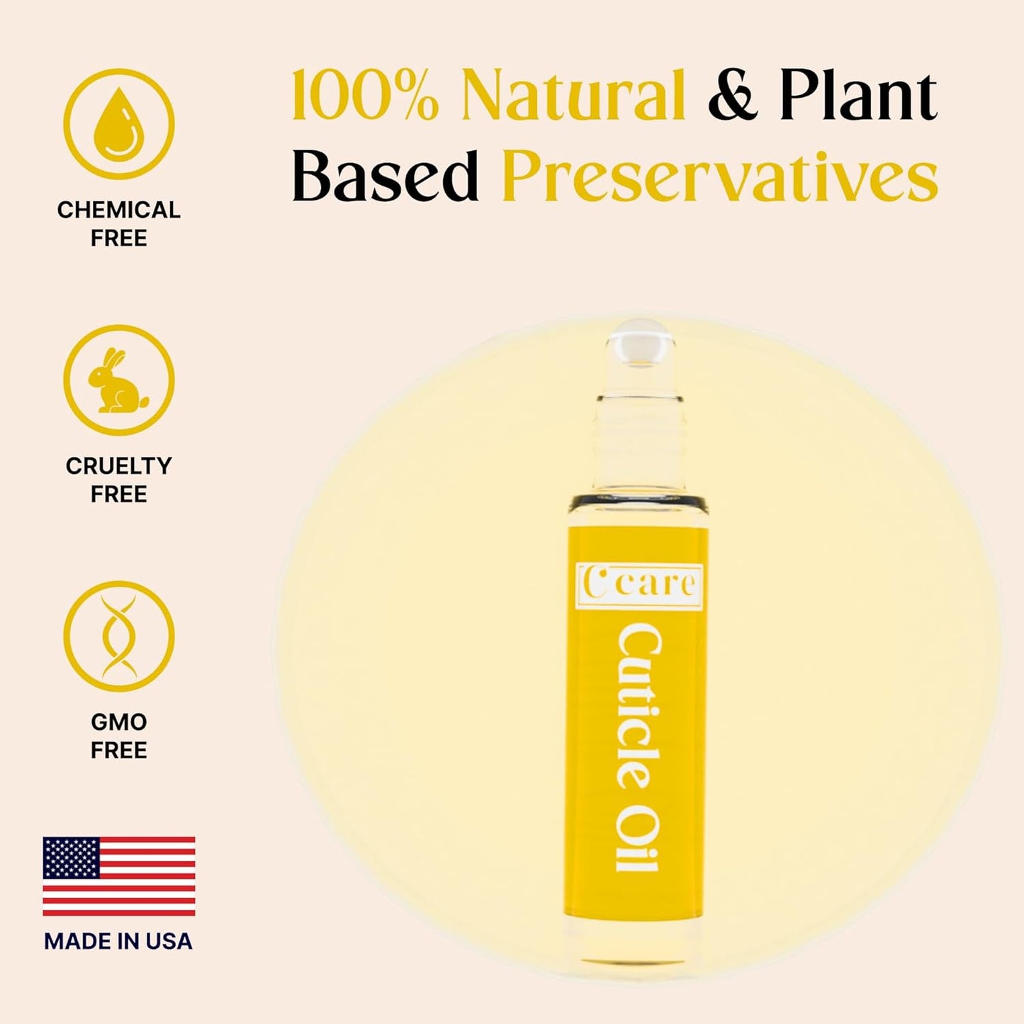 C CARE Milk and Honey Roll-On Cuticle Oil | Natural Revitalizing Hydrating Nail Oil For Repaired Cuticles Overnight | Remedy For Damaged Skin And Thin Nails | Paraben Cruelty Free Formula | 10ml-Velvo Beauty