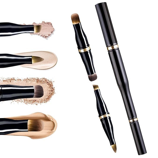 Unaone 4 in 1 Makeup Brush - Travel Lip Brush Eyebrow Brush Eyeshadow Brush Concealer Brush, Portable Multi-function Makeup Brushes-Velvo Beauty