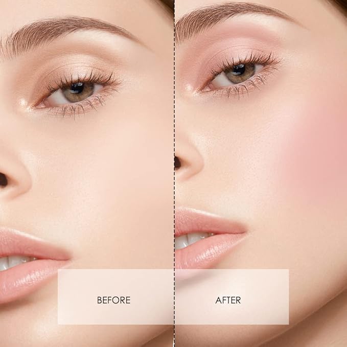 CATKIN Powder Blush Pink Nude Eyeshadow Palette Cheek Highlighter Makeup Palette (C01 Pink)-Velvo Beauty
