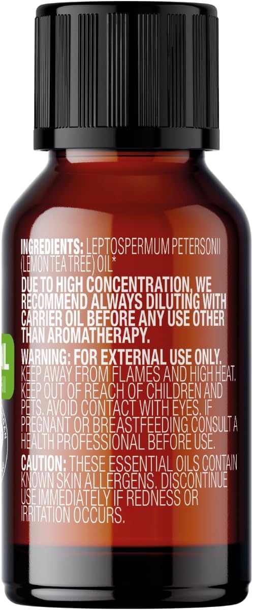 Cliganic Organic Lemon Tea Tree Essential Oil, 100% Pure Natural for Aromatherapy | Non-GMO Verified-Velvo Beauty