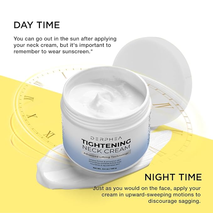 Neck Tightening Cream: Tighten and Lift Neck Cream For Tightening and Firming, Fine lines, Loose & Sagging On Face, Decollete & Other Skin Areas - 3.4 Oz-Velvo Beauty