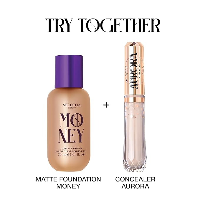 Matte Foundation Money - Long-Lasting Makeup Foundation with Flawless & Buildable Coverage - Liquid Foundation for All Skin Types (Ivory)-Velvo Beauty
