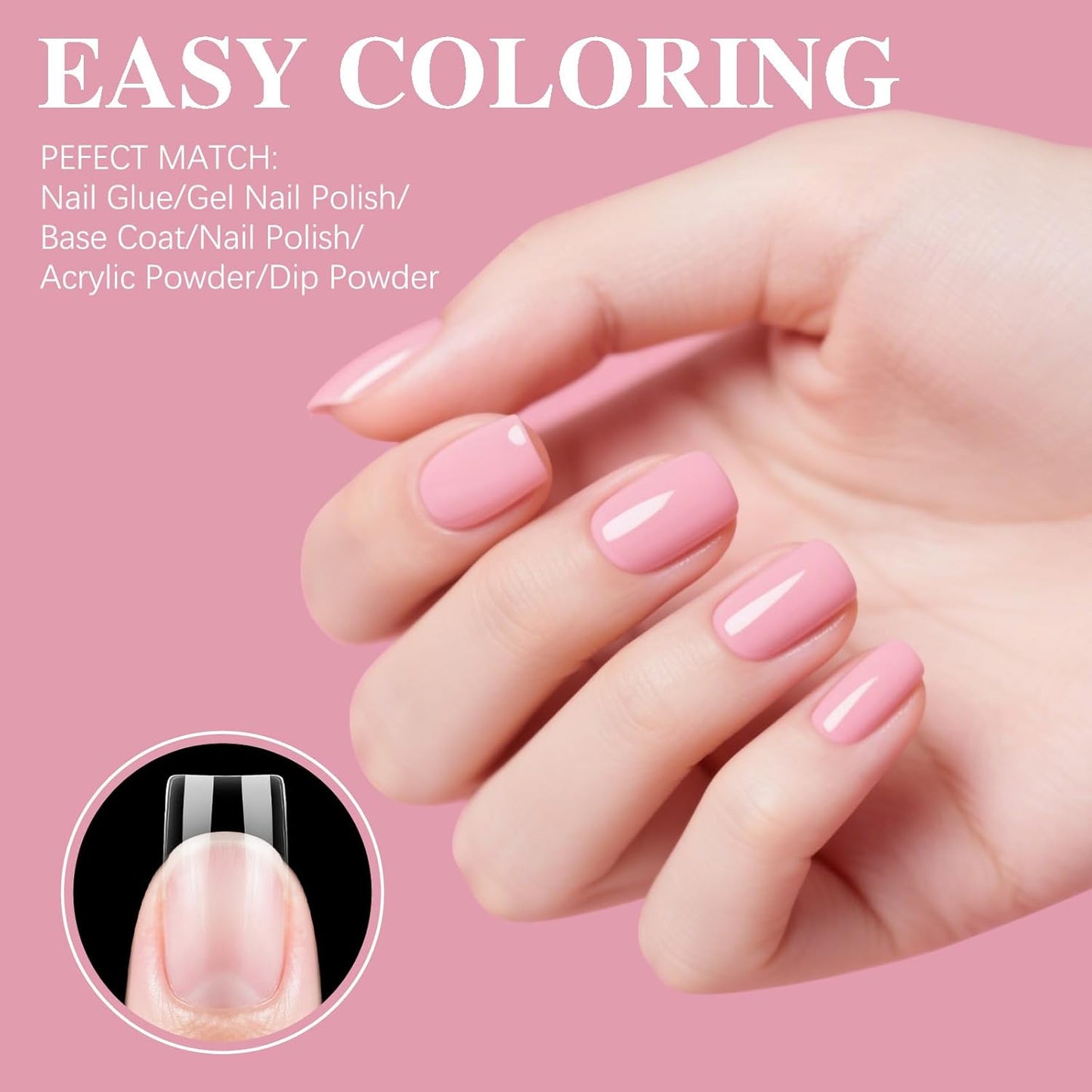 Short Square Nail Tips, SSWSBYKE 300pcs Soft Gel Nail Tips for Full Cover Pre-Shaped Acrylic Fake Nails Tips 15 Sizes Half Matte Press On Nails for Extension Home DIY Salon-Velvo Beauty