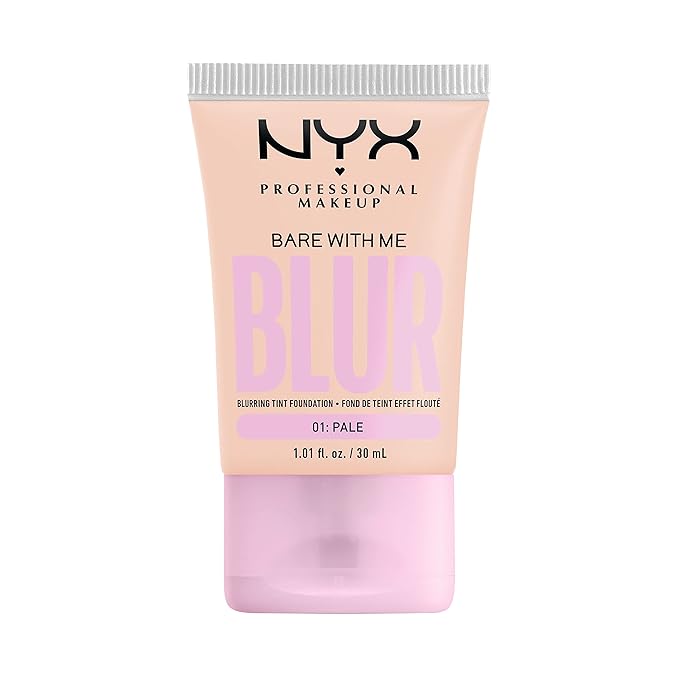 NYX PROFESSIONAL MAKEUP Bare With Me Blur Skin Tint Foundation Make Up with Matcha, Glycerin & Niacinamide - Pale-Velvo Beauty