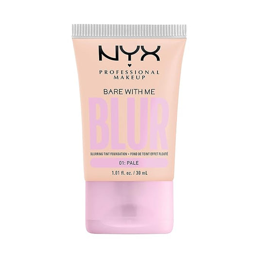 NYX PROFESSIONAL MAKEUP Bare With Me Blur Skin Tint Foundation Make Up with Matcha, Glycerin & Niacinamide - Pale-Velvo Beauty