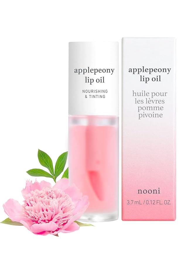 NOONI Korean Hydrating Lip Oil Applepeony + Applecoco Bundle-Velvo Beauty