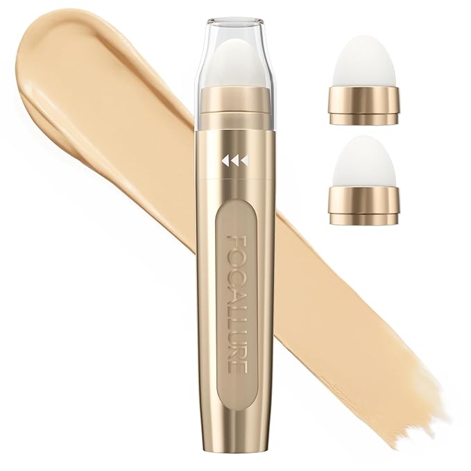 FOCALLURE FIX CORRECTOR Concealer Stick, Full Coverage Concealer Makeup, Color Corrector for Dark Circles, Including Replaceable Applicator, YL03 TART-Velvo Beauty